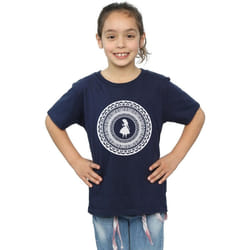 Disney - T-shirt ALICE IN WONDERLAND - Fille (Bleu marine)