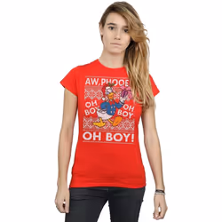 Disney - T-shirt - Femme (Rouge)