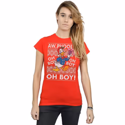 Disney - T-shirt - Femme (Rouge)