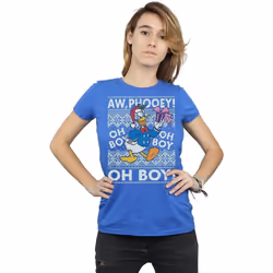 Disney - T-shirt - Femme (Bleu roi)