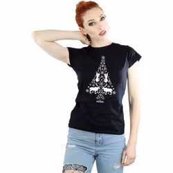 Disney - T-shirt FROZEN - Femme (Noir)