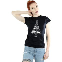 Disney - T-shirt FROZEN - Femme (Noir)