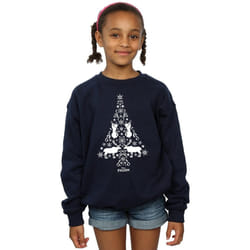 Disney - Sweat FROZEN - Fille (Bleu marine)