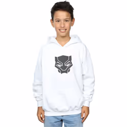 Marvel - Sweat à capuche BLACK ON BLACK - Garçon (Blanc)