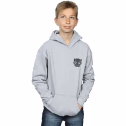 Marvel - Sweat à capuche BLACK ON BLACK - Garçon (Gris chiné)