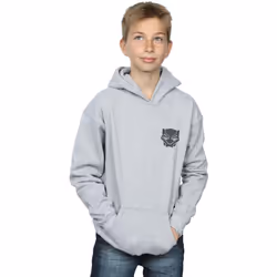 Marvel - Sweat à capuche BLACK ON BLACK - Garçon (Gris chiné)