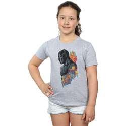 Marvel - T-shirt - Fille (Gris chiné)
