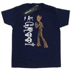 Avengers Infinity War - T-shirt AM TEENAGE GROOT - Adulte (Bleu marine)