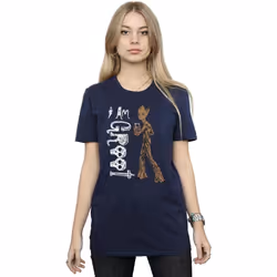Marvel - T-shirt AVENGERS INFINITY WAR AM TEENAGE GROOT - Femme (Bleu marine)