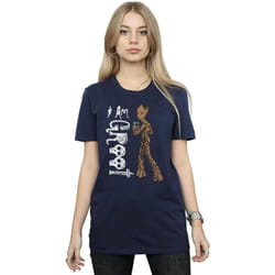 Marvel - T-shirt AVENGERS INFINITY WAR AM TEENAGE GROOT - Femme (Bleu marine)