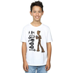 Marvel - T-shirt AVENGERS INFINITY WAR AM TEENAGE GROOT - Garçon (Blanc)