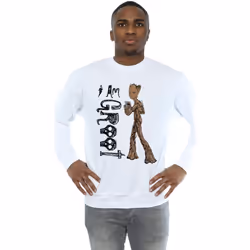 Marvel - Sweat AVENGERS INFINITY WAR AM TEENAGE GROOT - Homme (Blanc)