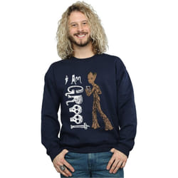 Marvel - Sweat AVENGERS INFINITY WAR AM TEENAGE GROOT - Homme (Bleu marine)