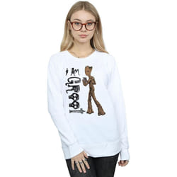 Marvel - Sweat AVENGERS INFINITY WAR AM TEENAGE GROOT - Femme (Blanc)