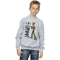 Marvel - Sweat AVENGERS INFINITY WAR AM TEENAGE GROOT - Garçon (Gris chiné)