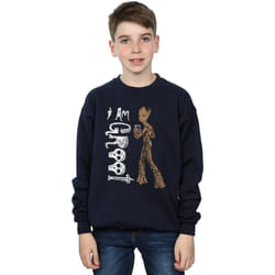 Marvel - Sweat AVENGERS INFINITY WAR AM TEENAGE GROOT - Garçon (Bleu marine)
