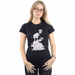 Disney - T-shirt DALMATIANS - Femme (Noir)