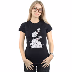 Disney - T-shirt DALMATIANS - Femme (Noir)