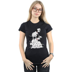 Disney - T-shirt DALMATIANS - Femme (Noir)