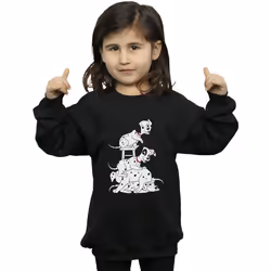 Disney - Sweat DALMATIANS - Fille (Noir)