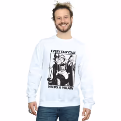 Disney - Sweat EVERY FAIRY TALE NEEDS A VILLAIN - Homme (Blanc)