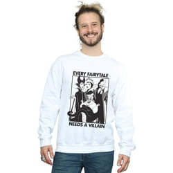 Disney - Sweat EVERY FAIRY TALE NEEDS A VILLAIN - Homme (Blanc)