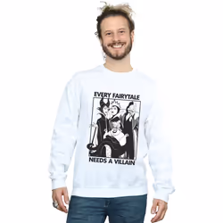 Disney - Sweat EVERY FAIRY TALE NEEDS A VILLAIN - Homme (Blanc)