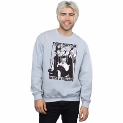 Disney - Sweat EVERY FAIRY TALE NEEDS A VILLAIN - Homme (Gris chiné)