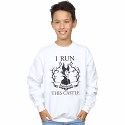 Disney - Sweat RUN THIS - Garçon (Blanc)