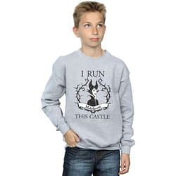 Disney - Sweat RUN THIS - Garçon (Gris chiné)