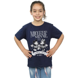 Disney - T-shirt GREAT PAIR - Fille (Bleu marine)
