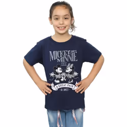 Disney - T-shirt GREAT PAIR - Fille (Bleu marine)
