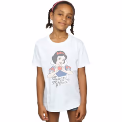 Disney Princess - T-shirt - Fille (Blanc)