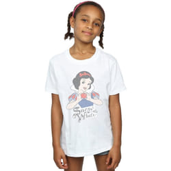 Disney Princess - T-shirt - Fille (Blanc)