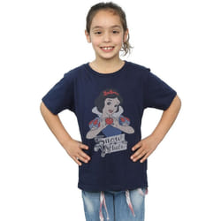 Disney Princess - T-shirt - Fille (Bleu marine)