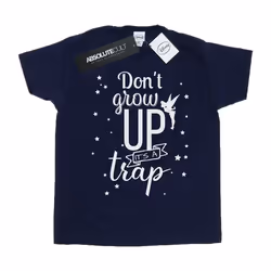 Disney - T-shirt DON'T GROW UP - Homme (Bleu marine)