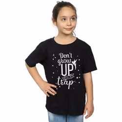 Disney - T-shirt DON'T GROW UP - Fille (Noir)