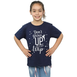 Disney - T-shirt DON'T GROW UP - Fille (Bleu marine)