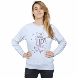 Disney - Sweat DON'T GROW UP - Femme (Gris chiné)
