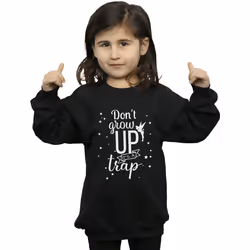 Disney - Sweat DON'T GROW UP - Fille (Noir)