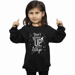 Disney - Sweat DON'T GROW UP - Fille (Noir)
