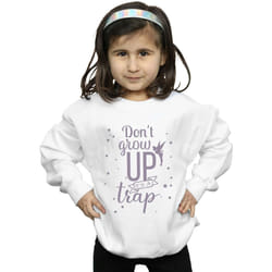Disney - Sweat DON'T GROW UP - Fille (Blanc)