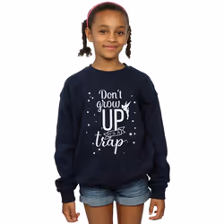 Disney - Sweat DON'T GROW UP - Fille (Bleu marine)