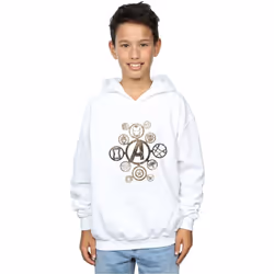 Marvel - Sweat à capuche AVENGERS INFINITY WAR - Garçon (Blanc)