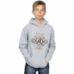 Marvel - Sweat à capuche AVENGERS INFINITY WAR - Garçon (Gris chiné)
