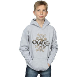 Marvel - Sweat à capuche AVENGERS INFINITY WAR - Garçon (Gris chiné)