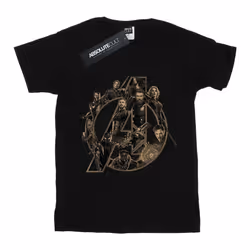 Marvel - T-shirt AVENGERS INFINITY WAR MARVEL - Fille (Noir)