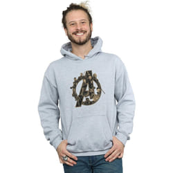 Avengers Infinity War - Sweat à capuche - Adulte (Gris chiné)