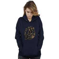 Marvel - Sweat à capuche AVENGERS INFINITY WAR MARVEL - Femme (Bleu marine)