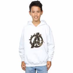 Marvel - Sweat à capuche AVENGERS INFINITY WAR MARVEL - Garçon (Blanc)